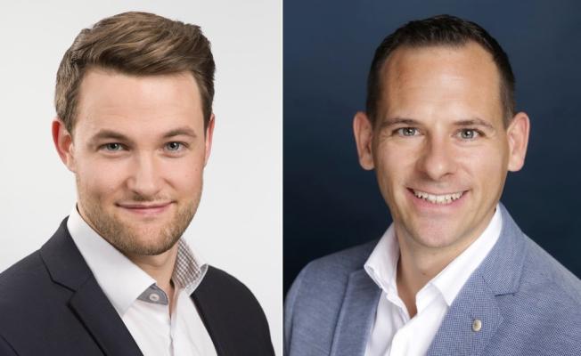 De'Longhi-Kenwood GmbH hat ein neues Management: Jacob Stocker, MA, als neuer Head of Key Account Management (li.) und Lukas Pelikan ist neuer Commercial Director.