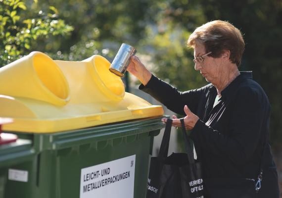 Sammelumstellung Gelbe Tonne