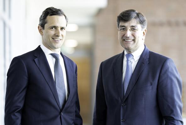 Carl Oetker (li.) und Dr. Albert Christmann