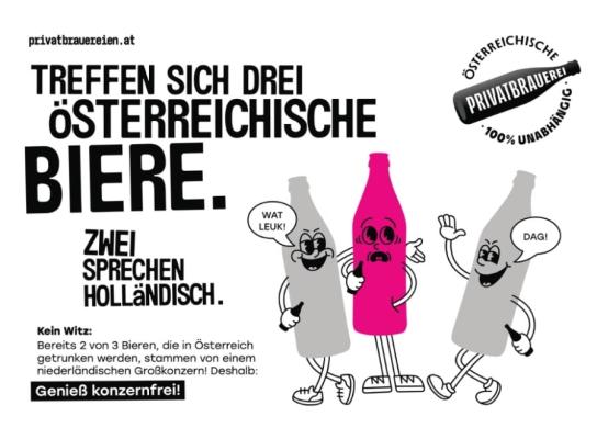 Privatbrauereien starten österreichweite Informationskampagne