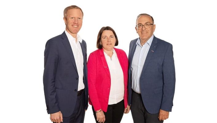  v.l. Julius Kiennast, Margit Andert, Christian Prauchner 