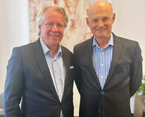 Willy Lehmann li., Georg Wiedenhofer re. 